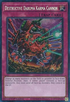 Zerstörerische Daruma-Karmakanone (V.3) RA04-103 Secret Rare Excellent Deutsch 1. Auflage