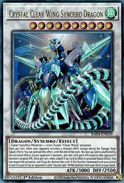Crystal Clear Wing Synchro Dragon RA04-059 Ultimate Rare Near Mint Englisch 1. Auflage