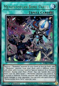 Mementotlanische Knochenparty (V.7) RA04-099 Ultimate Rare Boosterfrisch Deutsch 1. Auflage