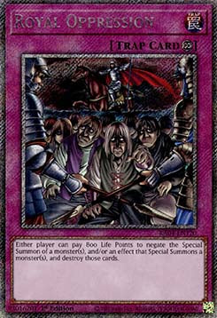 Royal Oppression RA04-120 Platinum Secret Rare Near Mint Englisch 1. Auflage
