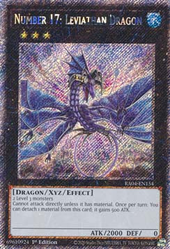 Nummer 17: Leviathan-Drache (V.1) RA04-154 Platinum Secret Rare Boosterfrisch Deutsch 1. Auflage