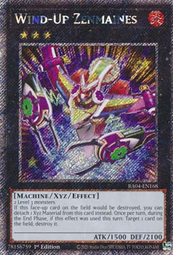 Aufzieh-Zenmei-Minen (V.1) RA04-168 Platinum Secret Rare Near Mint Deutsch 1. Auflage