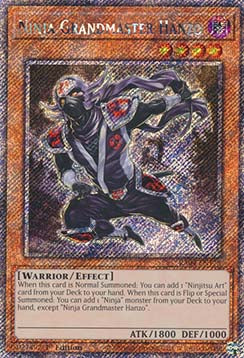 Ninja-Großmeister Hanzo (V.1) RA04-173 Platinum Secret Rare Near Mint Deutsch 1. Auflage