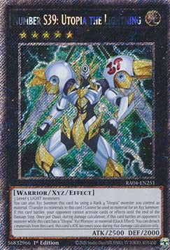 Nummer S39: Utopia der Blitz (V.1) RA04-251 Platinum Secret Rare Boosterfrisch Deutsch 1. Auflage