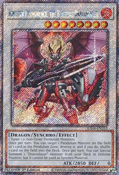 Zündster Prominence, der sprengende Drachobezwinger (V.1) RA04-253 Platinum Secret Rare Near Mint Deutsch 1. Auflage