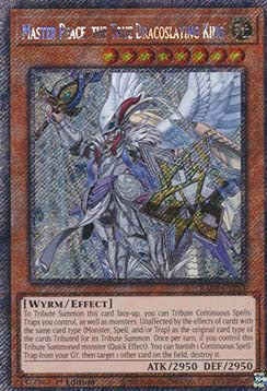 Meister-Peace, der wahre Drachoschlacht-König (V.1) RA04-283 Platinum Secret Rare Boosterfrisch Deutsch 1. Auflage
