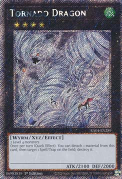 Tornadodrache (V.1) RA04-289 Platinum Secret Rare Boosterfrisch Deutsch 1. Auflage