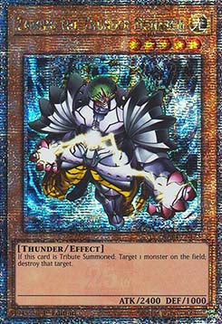 Zaborg the Thunder Monarch RA04-125 Quarter Century Secret Rare Near Mint Englisch 1. Auflage