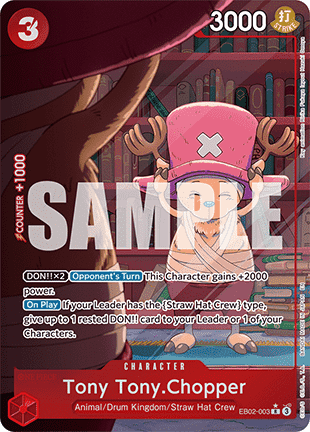 Tony Tony.Chopper (EB02-003) (V.2) EB02 Alternate Art Near Mint Englisch