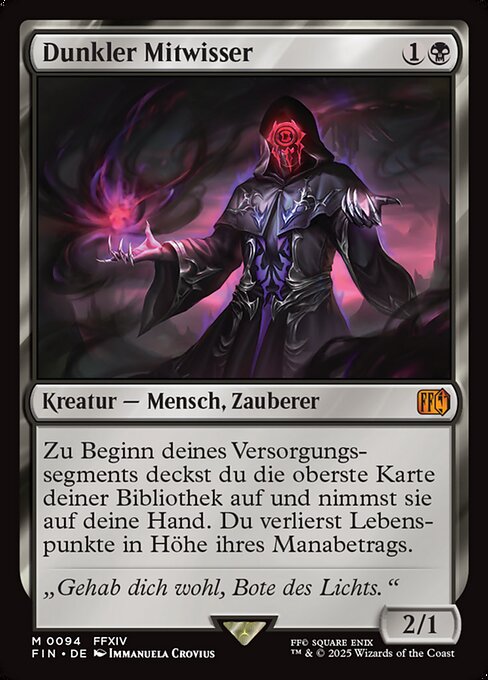 Dunkler Mitwisser FIN-94 Mythic Excellent Deutsch
