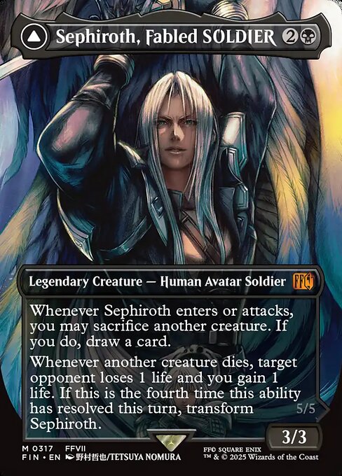 Sephiroth, Fabled SOLDIER // Sephiroth, One-Winged Angel (V.1) XFIN-317 Mythic Near Mint Englisch