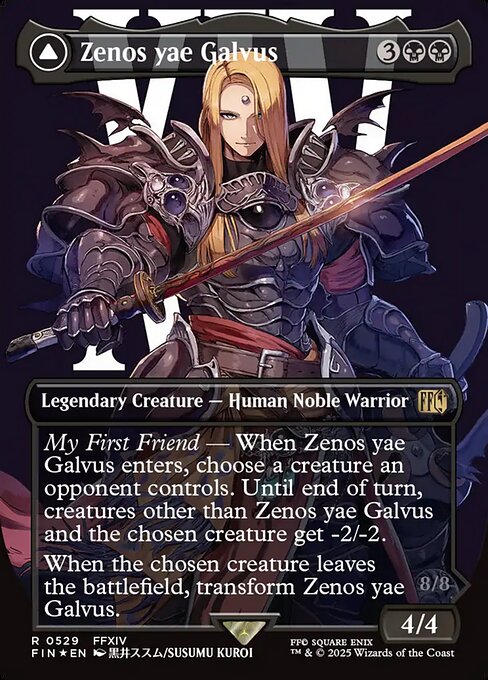 Zenos yae Galvus // Shinryu, Transcendent Rival (V.3) XFIN-529 Rare Near Mint Englisch Foil