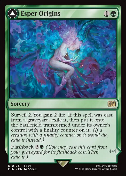 Esper Origins // Summon: Esper Maduin FIN-185 Rare Near Mint Englisch Foil