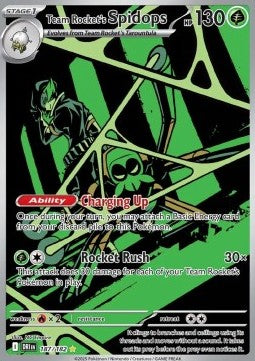 Team Rockets Spinsidias DRI-187 Illustration Rare Near Mint Deutsch