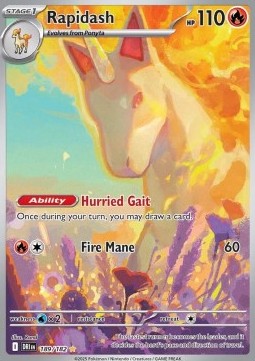 Rapidash DRI-189 Illustration Rare Near Mint Englisch
