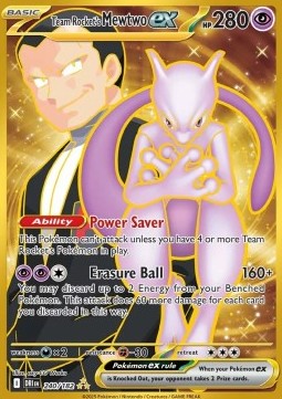 Team Rockets Mewtu ex DRI-240 Secret Rare Near Mint Deutsch