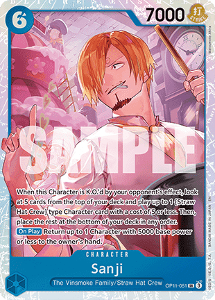 Sanji (OP11-051) (V.1) OP11 Super Rare Near Mint Englisch