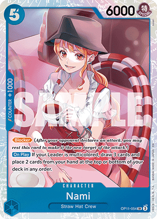 Nami (OP11-054) (V.1) OP11 Super Rare Near Mint Englisch