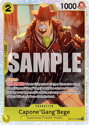Capone"Gang"Bege (OP11-101) (V.1) OP11 Super Rare Near Mint Englisch