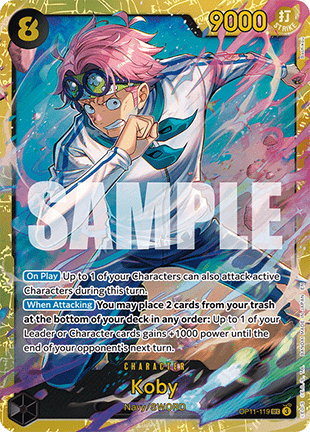 Koby (OP11-119) (V.1) OP11 Secret Rare Near Mint Englisch