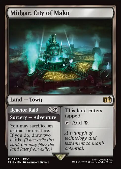 Midgar, City of Mako // Reactor Raid FIN-286 Rare Near Mint Englisch Foil