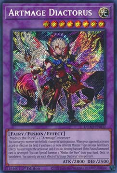 Kunstmagus Diactorus (V.1) DUAD-032 Secret Rare Near Mint Deutsch 1. Auflage