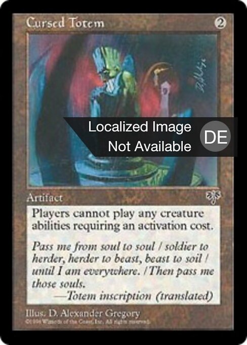 Verfluchtes Totem MIR- Rare Excellent Deutsch