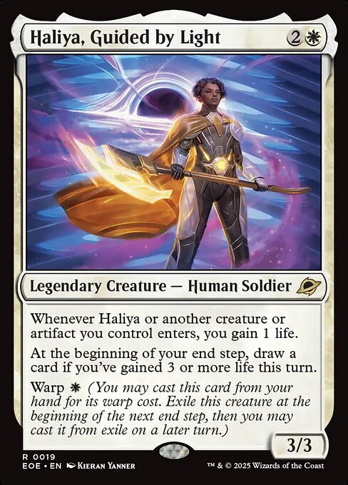 Haliya, Guided by Light EOE-19 Rare Near Mint Englisch Foil