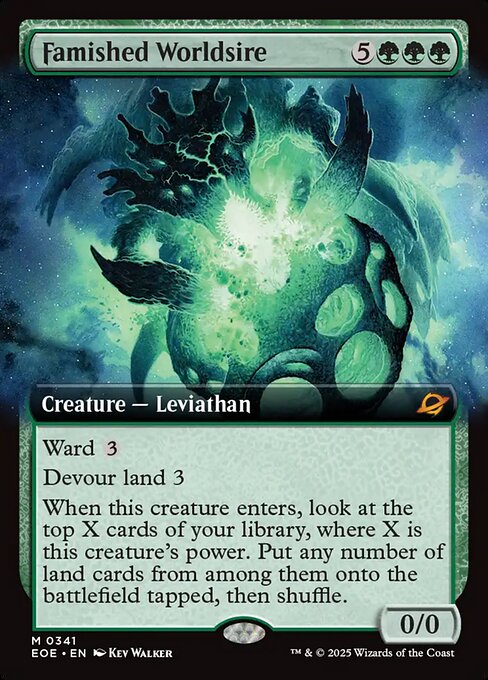 Famished Worldsire XEOE-341 Mythic Near Mint Englisch Foil