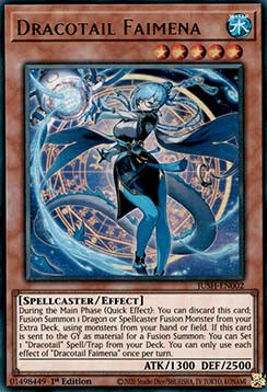 Dracotail Faimena (V.1) JUSH-EN002 Ultra Rare Near Mint Englisch 1. Auflage