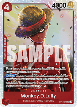 Monkey.D.Luffy (OP12-015) (V.1) OP12 Super Rare Excellent Englisch