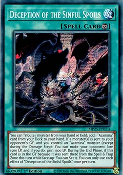 Deception of the Sinful Spoils MP25-EN113 Secret Rare Excellent Englisch 1. Auflage