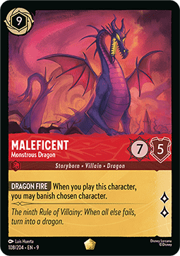 Maleficent - Monstrous Dragon 9FAB-108 Legendary Near Mint Englisch
