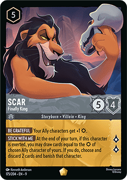 Scar - Finally King (V.1) 9FAB-175 Legendary Near Mint Englisch