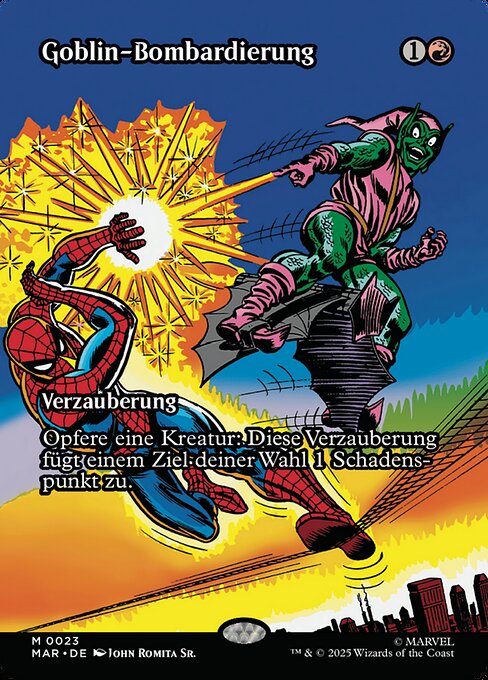 Goblin-Bombardierung MAR-23 Mythic Near Mint Deutsch Foil