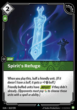 Spirit's Refuge OGN-063 Uncommon Near Mint Englisch