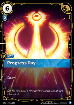 Progress Day OGN-114 Rare Near Mint Englisch Foil