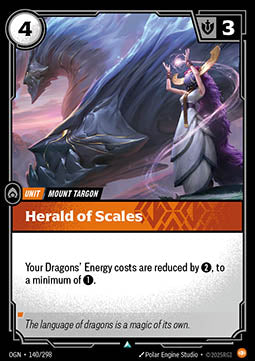 Herald of Scales OGN-140 Uncommon Near Mint Englisch