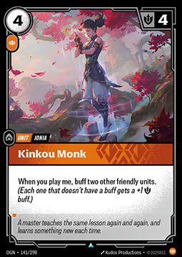 Kinkou Monk OGN-141 Uncommon Near Mint Englisch Foil