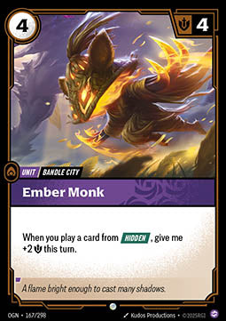 Ember Monk OGN-167 Common Near Mint Englisch Foil