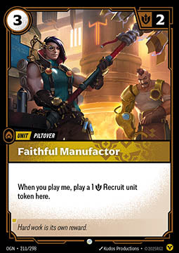 Faithful Manufactor OGN-211 Common Excellent Englisch Foil