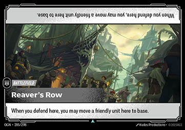 Reaver's Row OGN-285 Uncommon Near Mint Englisch
