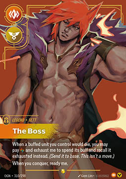Sett, The Boss (V.2) OGN-310 Showcase Excellent Englisch Foil