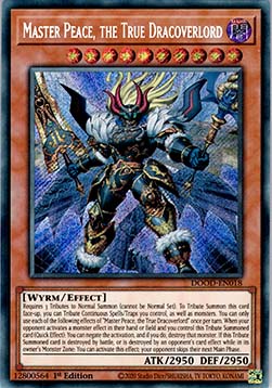 Meister-Peace, der wahre Drachoberherr (V.1) DOOD-018 Secret Rare Near Mint Deutsch 1. Auflage