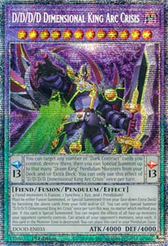 D/D/D/D-Dimensionskönig Arc Crisis DOOD-DE035 Starlight Rare Near Mint Deutsch 1. Auflage