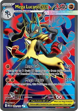 Mega Lucario ex MEG-160 Ultra Rare Excellent Deutsch