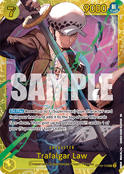 Trafalgar Law (OP10-119) (V.1) PRB02 Secret Rare Near Mint Englisch