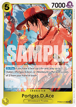 Portgas.D.Ace (PRB02-018) (V.1) PRB02 Rare Near Mint Englisch