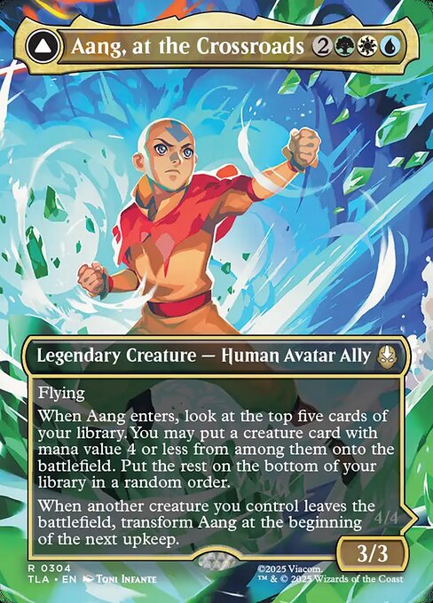 Aang, at the Crossroads // Aang, Destined Savior (V.1) XTLA-304 Rare Near Mint Englisch