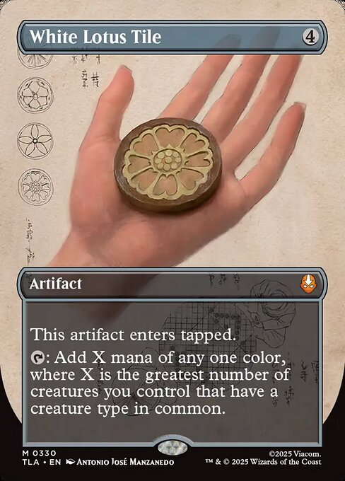 White Lotus Tile XTLA-330 Mythic Good Englisch Foil